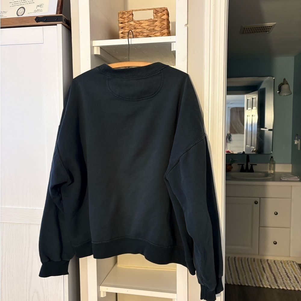 STARTER Men's Dark Gray Crewneck Sweater - Picture 3 of 3